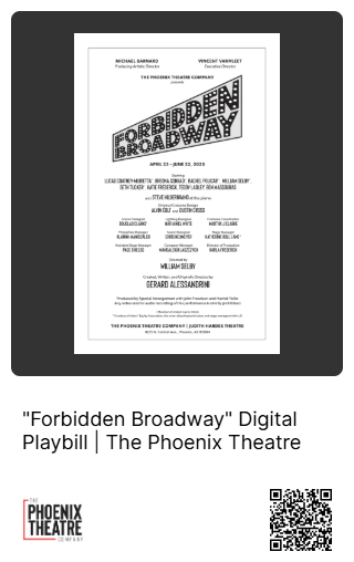 Forbidden Broadway Digital Playbill Animated GIF Teaser