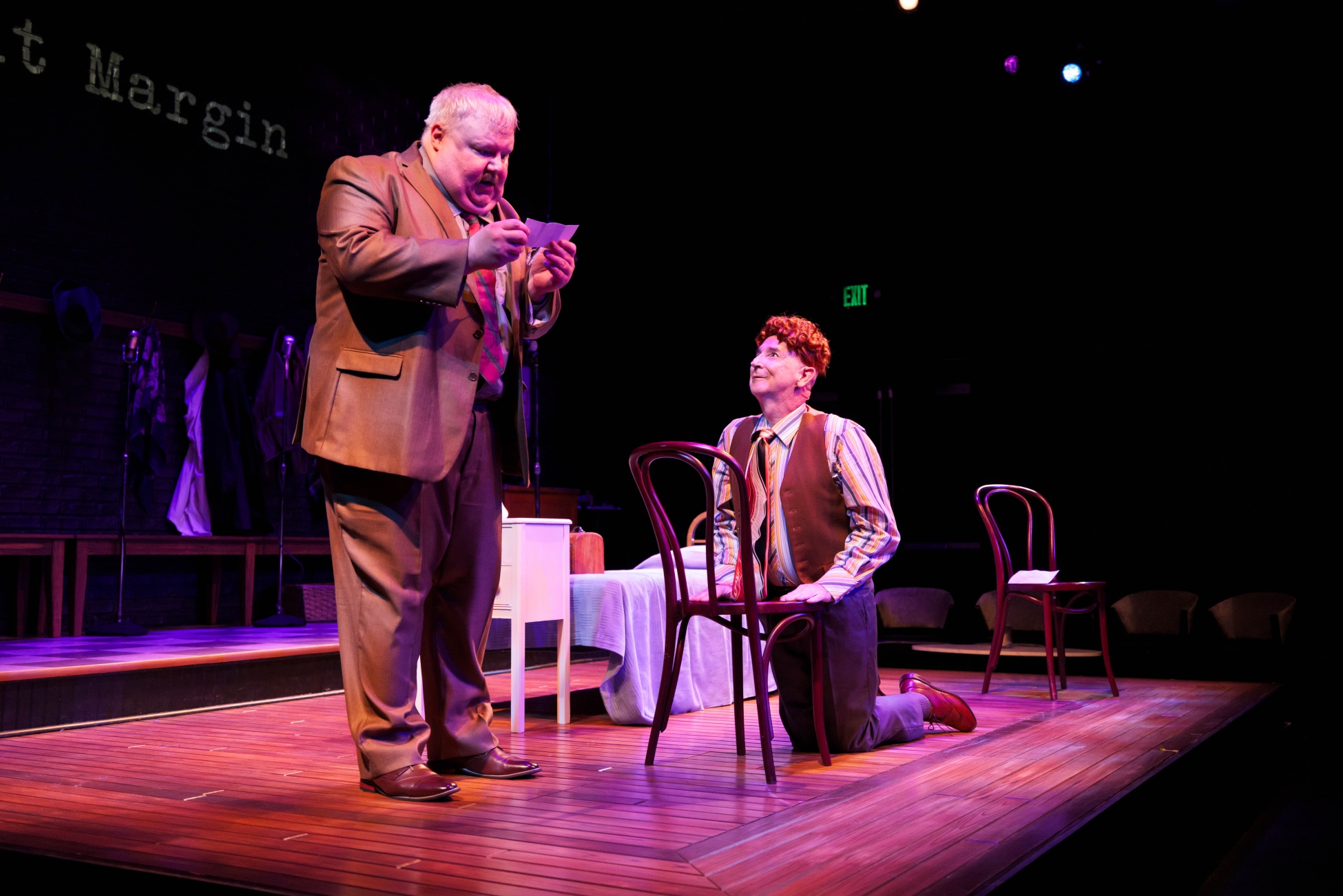 Ron May and Jon Gentry in The Truth About Winnie Ruth Judd, photo credit Billy Hardiman