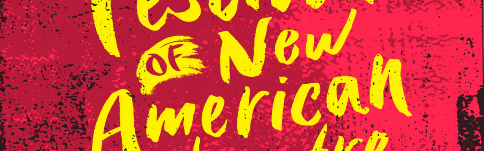 Festival of New American Theatre logo in yellow font with a red background with No Evidence of Disease in the bottom right