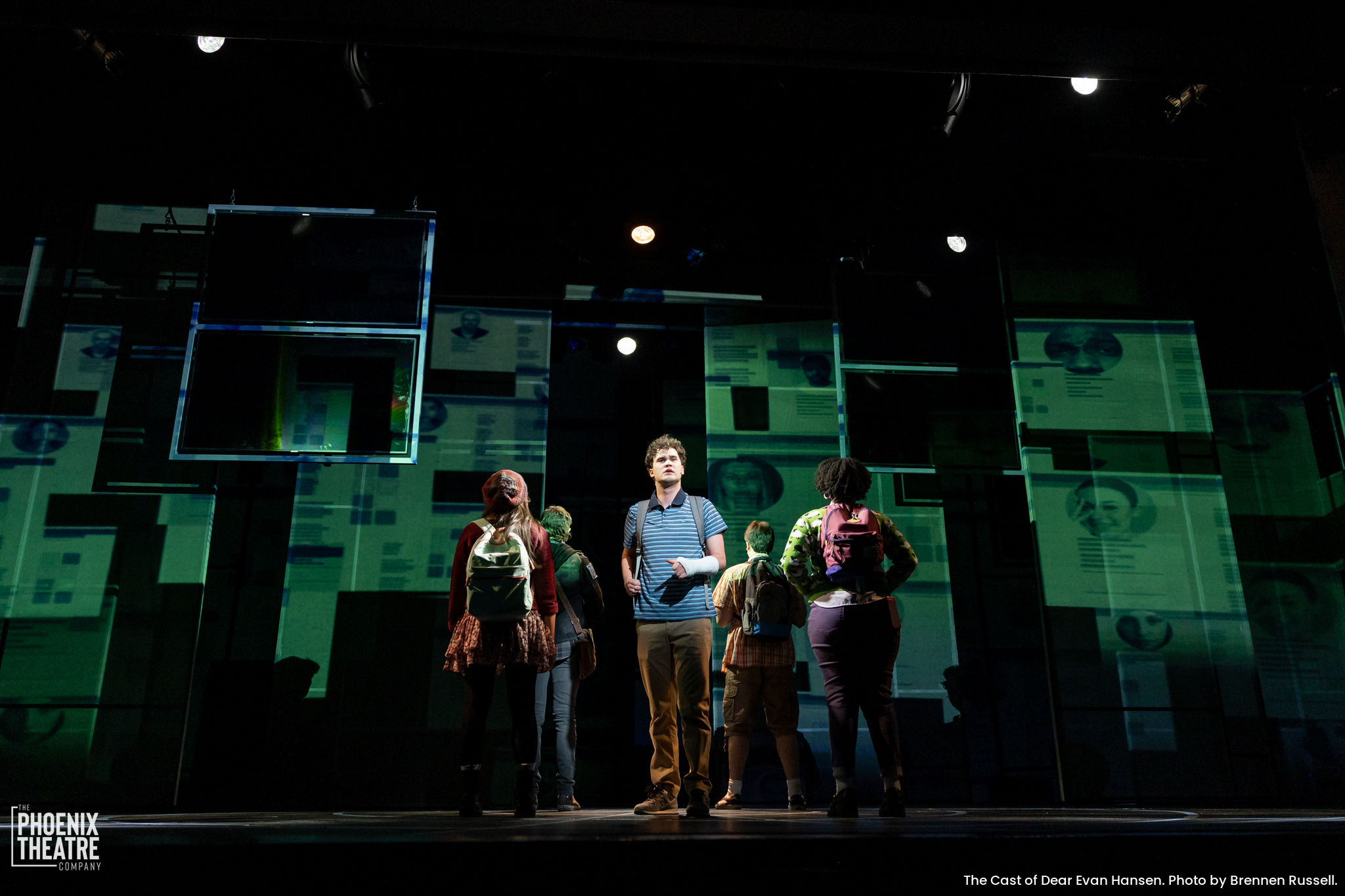 Home 2 The Cast of Dear Evan Hansen. Photo by Brennen Russell