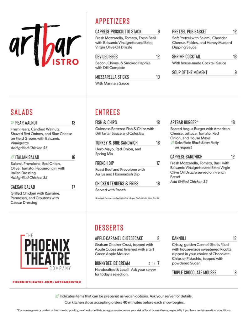 ArtBar+Bistro 1 Menu ForbiddenBway v2