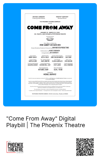 Come From Away digital Playbill