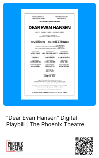 Dear Evan Hansen Digital Playbill